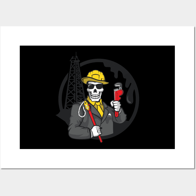 Skull Oil Gangster Wall Art by DANPUBLIC